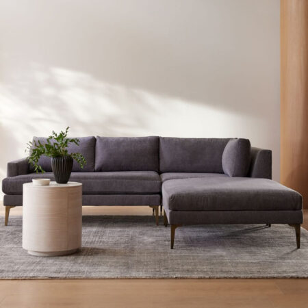 Andes Grey L Shape Sofa